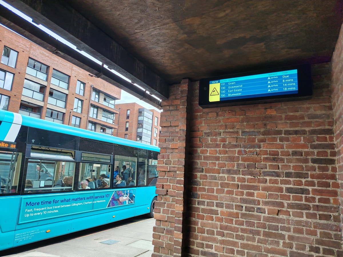 David_P_Field's tweet photo. Great to see @MedwayHighways investment in real time information out in the wild #catchthebusmonth https://t.co/NXBkJKF1rS