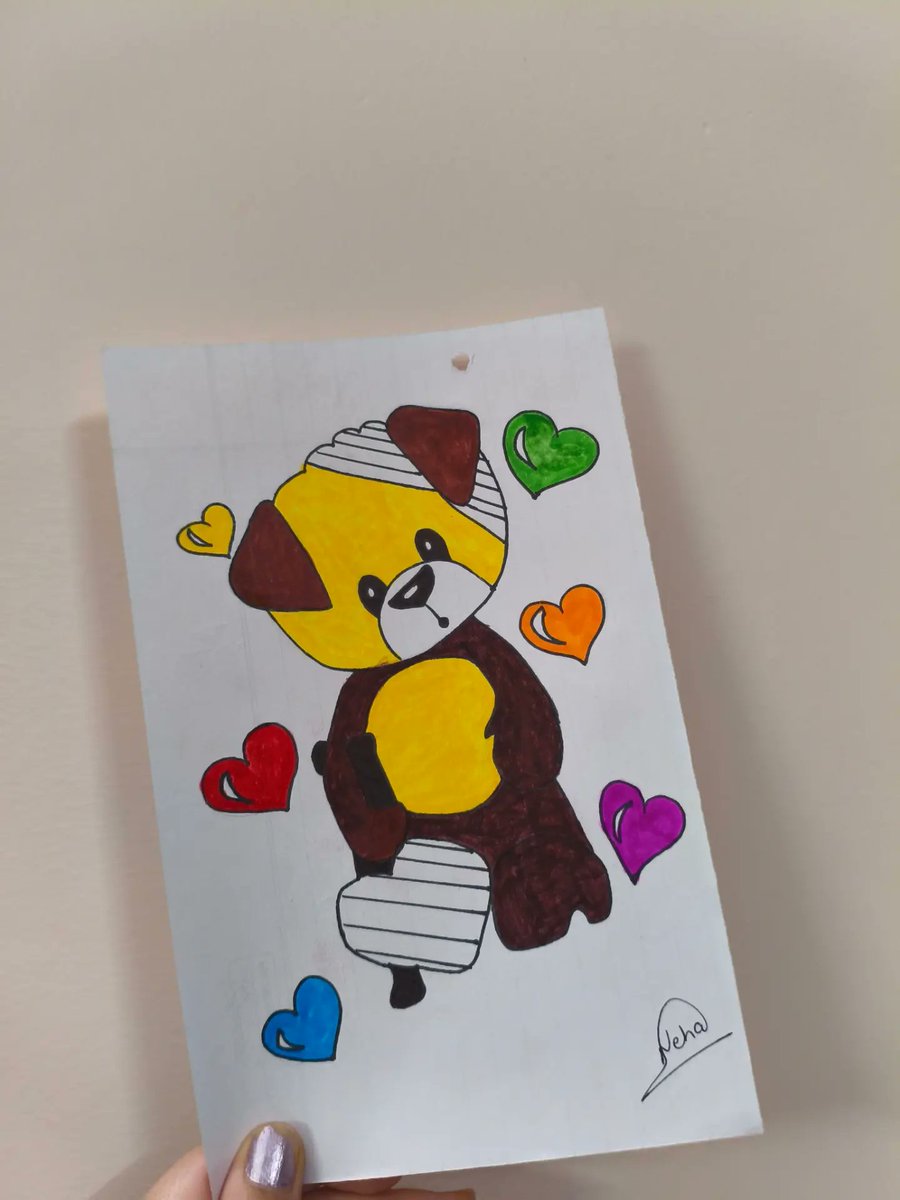 CameliaFer8rw's tweet photo. A cute little artwork filled with love, color, and creativity. Made with love, one detail at a time. Like, comment, share, and follow for more creative art. https://t.co/Ozgz6JEmus