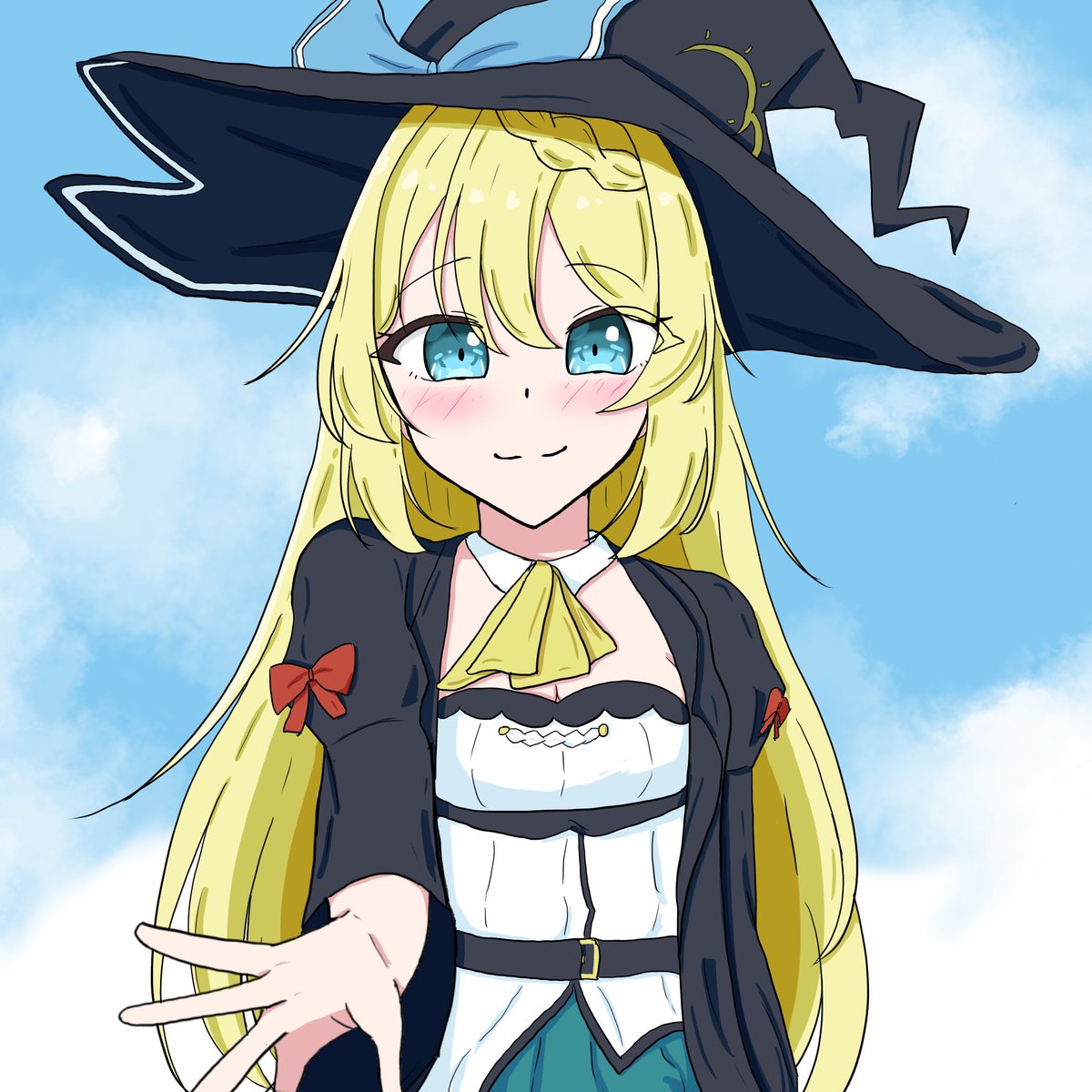 funafuna_il's tweet photo. でかい帽子の娘が描きたかったので
スライム倒して300年より、アズサ・アイザワ https://t.co/k2w8il4Gpq