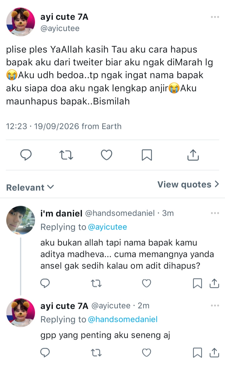 newkocare's tweet photo. ayi balik main twitter lagi tapi isi tweetannya cuma denyel, denyel, dan denyel https://t.co/ZZvJhNiQjQ