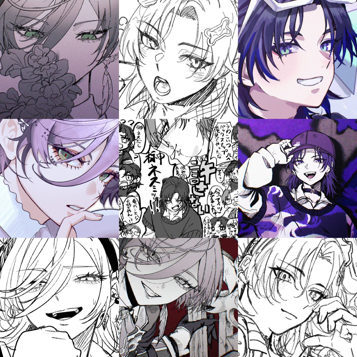 gabanasu_suup's tweet photo. 下の2人中心に色々描いてます！
表現方法絵に限らず、RP・♡中心に巡回致します໒꒱⋆✦
https://t.co/CWveekgxBh

#にじさんじ絵描きさんと繋がりたい https://t.co/ihgkExiFYa
