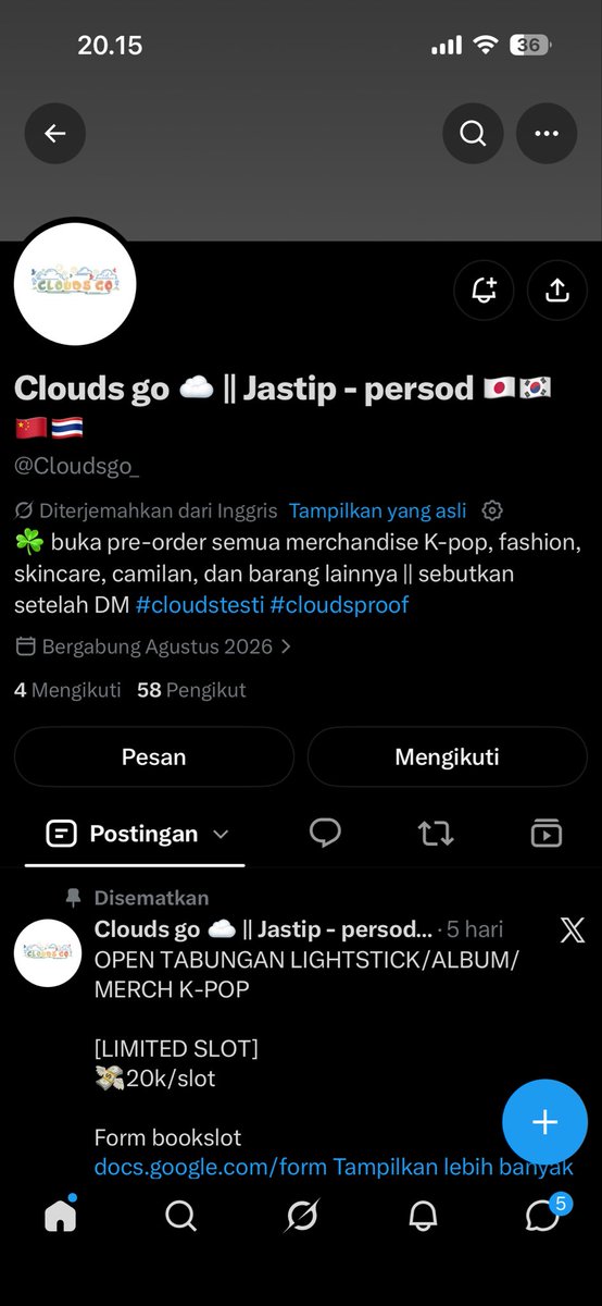 hiimyun's tweet photo. @LapakAdmSBT @Cloudsgo_ Done kakk https://t.co/f7qm88FlFy