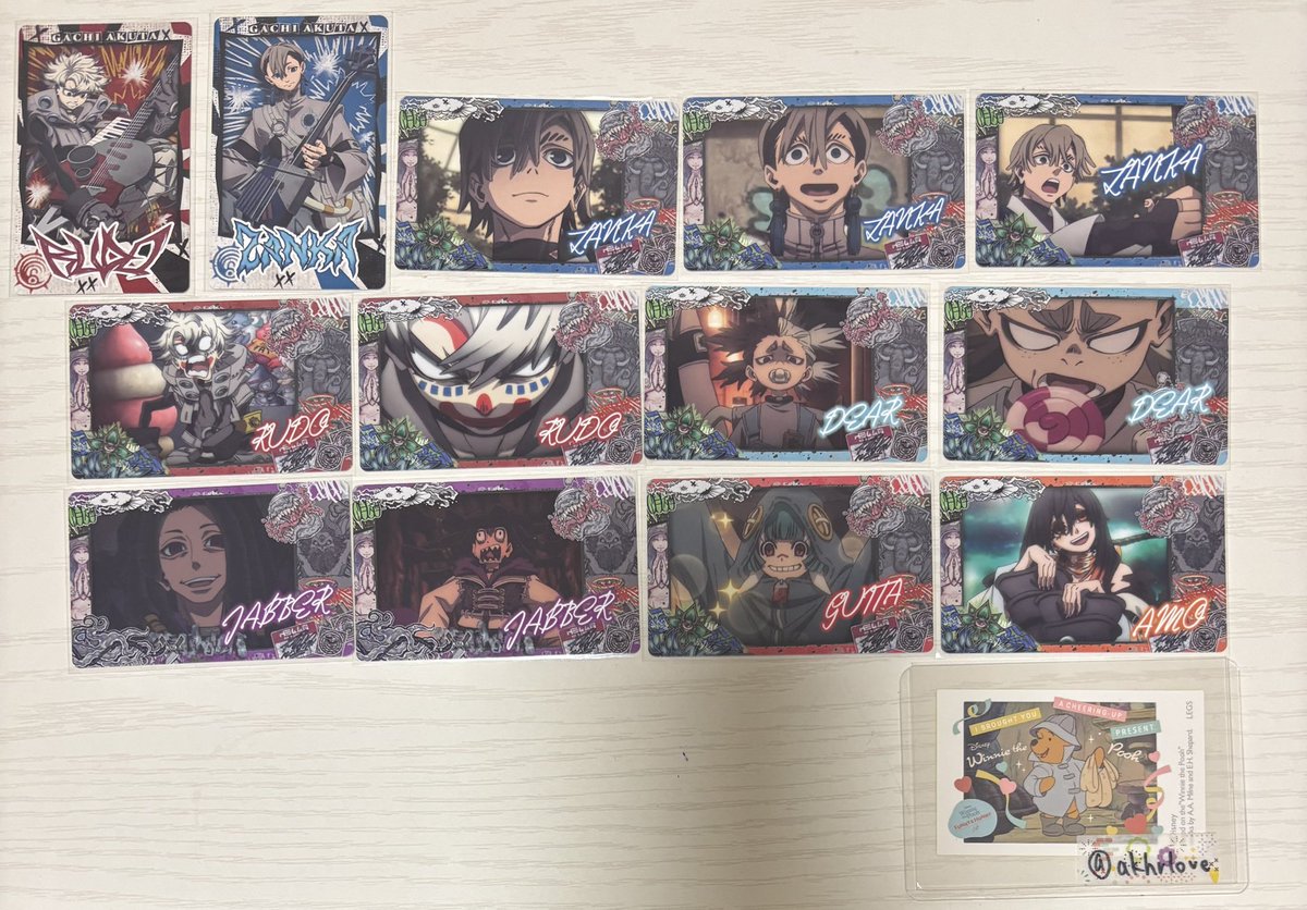 akhrlove's tweet photo. ガチアクタ　スナップマイド　交換/譲渡

譲:ルド、ザンカ、ディア、ジャバー、ギータ、アモ

求:同異種タムジーor定価(91円/枚)＋送料

⭐︎郵送希望
⭐︎譲渡の場合はまとめての方優先させていただきます

検索からでもお気軽にお声掛けください🙇 https://t.co/PYATbmgpXV