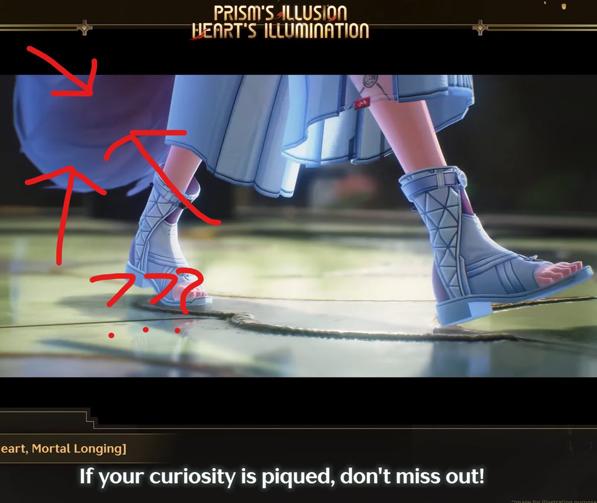 fatfluffypengu's tweet photo. This is most likely Hsin's Sentinel Resonator from long ago right? At the end of the trailer, she mentions an "old friend" (which I don't think is Rover), and she also has...a TAIL? Like how Lupa only got her tail after awakening and Jinhsi got Jue's horns, maybe she got Hsin's tail too