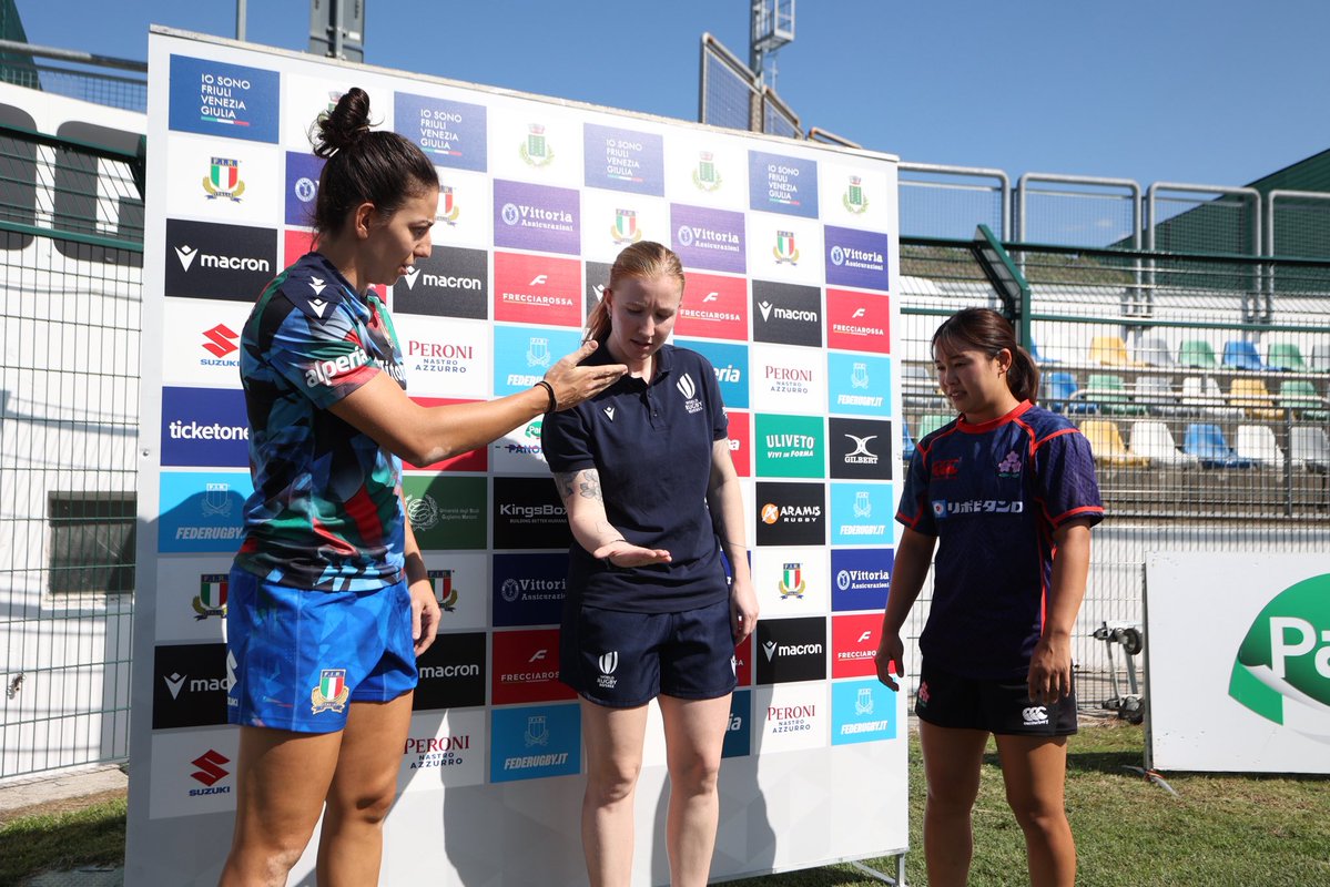 JRFUMedia's tweet photo. COIN TOSS コイントス🪙
🇯🇵JAPAN🤝ITALY🇮🇹

🏉WXV Global Series
⚔️女子日本代表 対 女子イタリア代表
📆 9/19(土)14:30 (日本時間21:30)KO
🏟 Stadio Omero Tognon, Fontanafredda
📡生配信：イタリア協会 YouTubeチャンネル
https://t.co/5IRcvdWOjB

@WXVRugby
#Sakura15 #JPNvITA https://t.co/18wbsLy6dw