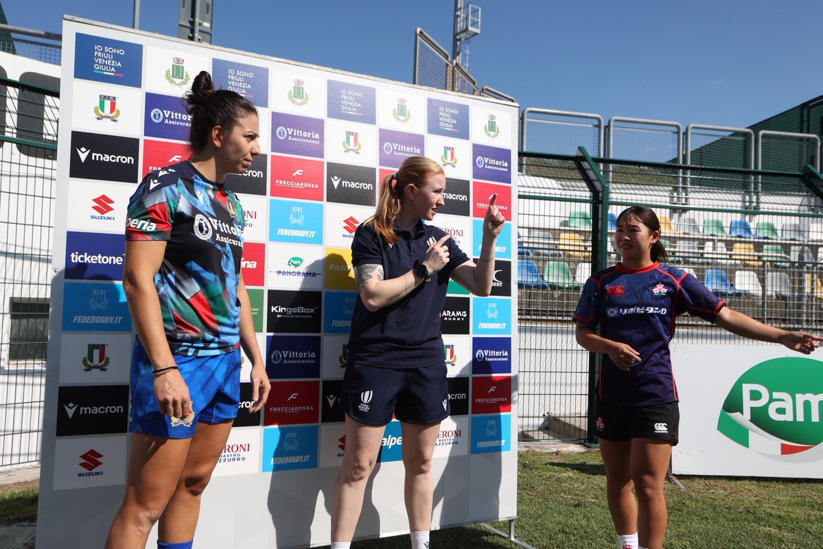 JRFUMedia's tweet photo. COIN TOSS コイントス🪙
🇯🇵JAPAN🤝ITALY🇮🇹

🏉WXV Global Series
⚔️女子日本代表 対 女子イタリア代表
📆 9/19(土)14:30 (日本時間21:30)KO
🏟 Stadio Omero Tognon, Fontanafredda
📡生配信：イタリア協会 YouTubeチャンネル
https://t.co/5IRcvdWOjB

@WXVRugby
#Sakura15 #JPNvITA https://t.co/18wbsLy6dw