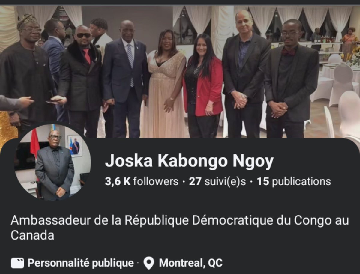 arnold_kamuanga's tweet photo. 🌍 ALERTE | USURPATION D’IDENTITÉ

https://t.co/pi9ScxQFcQ porte à la connaissance du public l’existence d’un compte Facebook frauduleux utilisant l’identité de Me Joska Kabongo Ngoy, Ambassadeur de la République démocratique du Congo au Canada.

Cette alerte est publiée à la demande de Monsieur l’Ambassadeur, qui indique ne pas être à l’origine de ce compte.

https://t.co/pi9ScxQFcQ invite les internautes à faire preuve de vigilance, à ne pas accorder de crédit aux publications ou sollicitations émanant de ce profil et à le signaler aux services de Facebook pour vérification.

🔗 Compte concerné : https://t.co/u1mWAjyWjI

Par Arnold Kabengele Mukeba Kamuanga | https://t.co/pi9ScxQFcQ

https://t.co/u1mWAjyWjI
@fatshi13