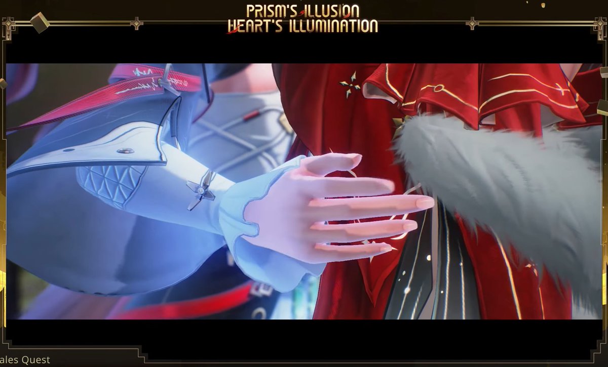 fatfluffypengu's tweet photo. This is most likely Hsin's Sentinel Resonator from long ago right? At the end of the trailer, she mentions an "old friend" (which I don't think is Rover), and she also has...a TAIL? Like how Lupa only got her tail after awakening and Jinhsi got Jue's horns, maybe she got Hsin's tail too