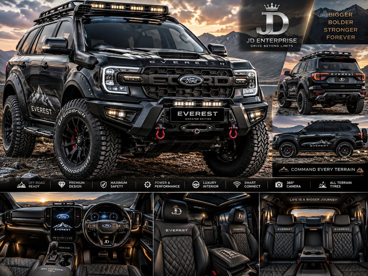 JDAnnapvcb's tweet photo. #FordEndeavour #FordEverest #Ford #FordIndia #FordMonster #EndeavourLovers #Ford4x4 #FordRaptor #FordPerformance #FordNation
#MonsterEdition #MonsterTruck #LiftedEndeavour #EndeavourMonster #BeastMode #OffRoadBeast #MonsterSUV #AggressiveStance #BigWheels #LiftedSUVs
#ModifiedEndeavour #RaptorKit #EndeavourModification #4x4OffRoad #Ironman4x4 #CustomBuild #CarbonBlack #WideBodyKit #OffRoadSetup #CarModification
#EndeavourGang #SUVLife #4x4Life #OffRoading #Mudding #CarsofInstagram #OverlandLife #4WD #DriveExtreme #TruckPorn