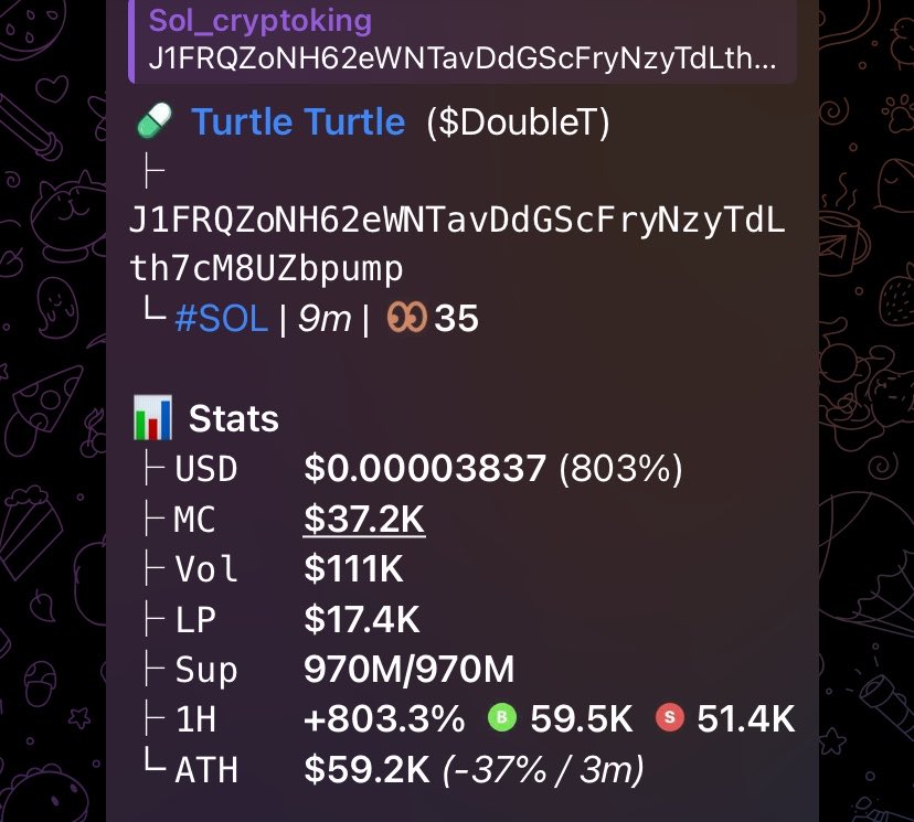 crypto_memefx's tweet photo. $DOUBLET
Entry: 37k mcap
Major calls on going in my private tg
Gamble only what you can afford to loose and make good profits this weekend 

Note: DYOR, NFA.
Ca>

J1FRQZoNH62eWNTavDdGScFryNzyTdLth7cM8UZbpump

#solana #EPL #GazilerGünü #memecoin #laliga #bundesliga #ligue1 #Turkish