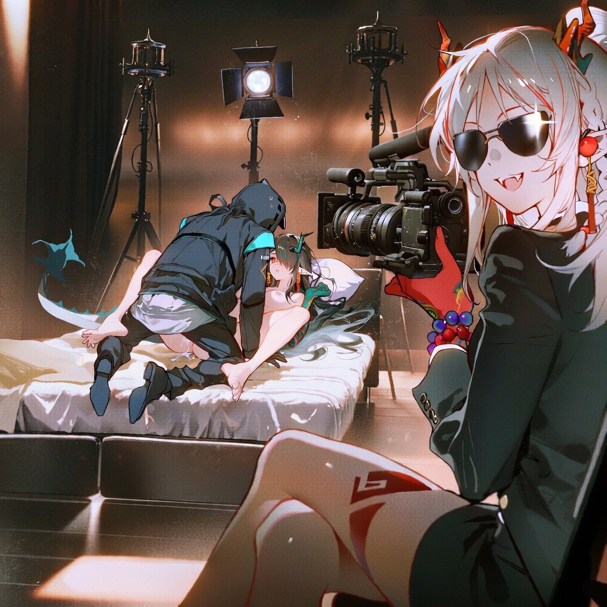 kai_xi32644's tweet photo. #Arknightsㅤ #nian #closure #dusk 
罗德岛出品，可露希尔赞助，年导最新力作 https://t.co/mJooU9NAR3