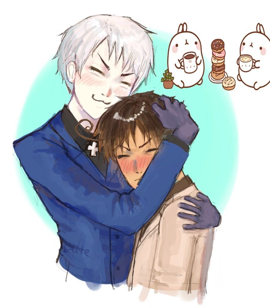amino7571's tweet photo. a set of Prumano art, I don't have time for anything new yet #hetalia #prumano #nyotalia https://t.co/sL16W3lq2D