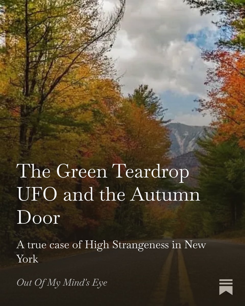 SusanDemeter's tweet photo. The Autumn door is creaking open and there's no better time to ponder this strange creepy encounter from NYC. If you've been enjoying these posts please consider subbing and sharing. #ufo #paranormal 

https://t.co/HAQpPvWw0a

@MazeToMetanoia @red_pill_junkie @memizon @SPR1882 https://t.co/FgV6xH8KlP