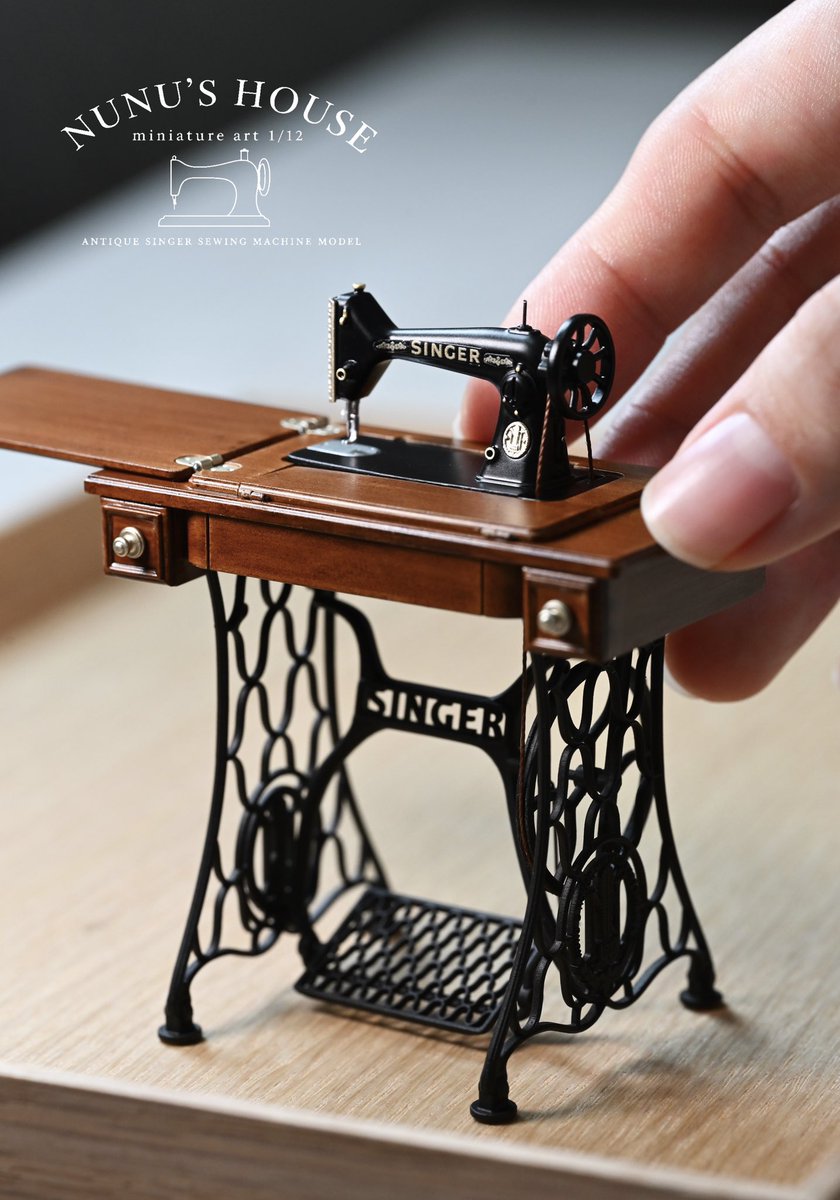 miniature_MH's tweet photo. 動く足踏みミシンを操作した事が無い
のでいつか触れてみたいです。沢山の
コメントや引用有難う御座います👏 https://t.co/jP0YwXBtp0