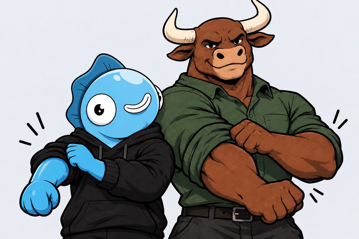 unicornmainai's tweet photo. The intern is feeling bullish.

$FISH TON Army, you feeling it too? 🐂 https://t.co/YvHluj6P2q