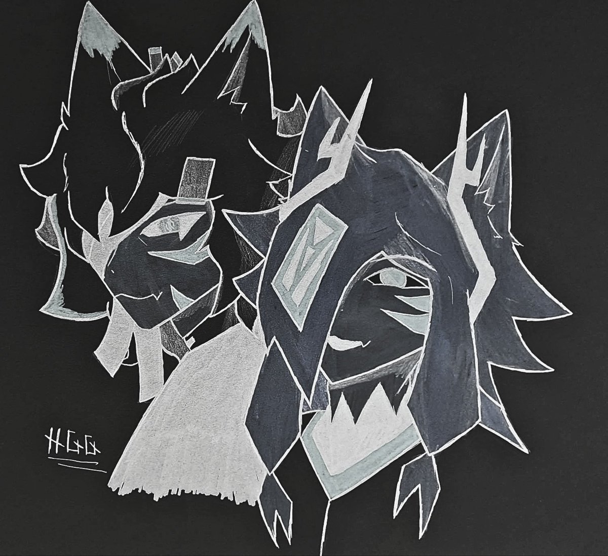 HGGgoodgamer's tweet photo. Foxes 
Million-tailed fox and Kyuubi

#enigmaverse #fanartㅤㅤㅤㅤ https://t.co/U5Adai3nJA
