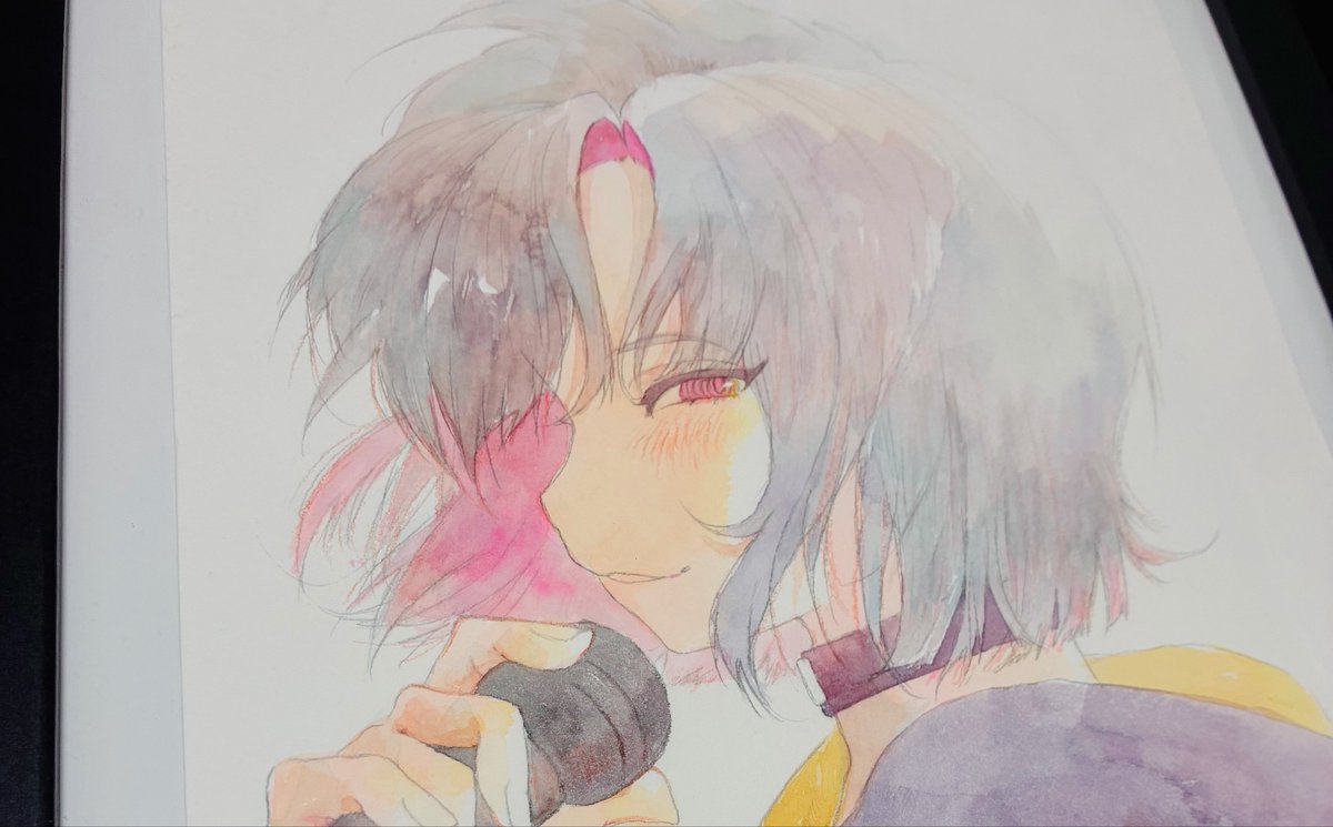 epp1147's tweet photo. あと、ミサキさんから原画いただいてハッピーすぎる…！そこに景色がある……😭😭 https://t.co/iLucMEComv