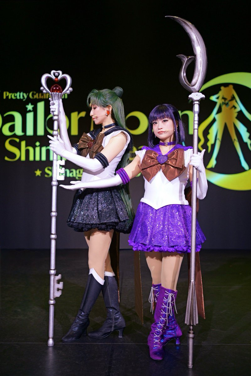 juriii_511's tweet photo. #美少女戦士セーラームーン 
-ShiningTheater ShinagawaTokyo-

本日3公演、ご来場誠にありがとうございました🌙✨
今日も3回分、皆様からたくさん元気をいただきました☺️
お会いできて嬉しかったですよ...♡

明日はSilver週最終日。
雨予報ですね🌧️
ご来場の皆様、くれぐれもご無理なさらず、お足元にお気をつけてお越しください。

今週ラスト3公演、ご来場を心よりお待ちしております🤎🗝️

今日はサターンと💜いつもありがとう☺️♡

Thank you so much for coming to all three shows today! 🌙✨
Once again, all three shows today gave me so much energy from all of you! ☺️
It was so nice to meet you...♡

Tomorrow is the final day of "Silver"Week.

It looks like rain is in the forecast. 🌧️
To everyone planning to come, please don’t push yourselves too hard, and be careful of the slippery conditions on your way here.

We sincerely look forward to seeing you at the last three shows of the week! 🤎🗝️

Today with Saturn 💜 Thanks as always ☺️♡

#prettyguardiansailormoonshiningtheater #shiningtheater 
#シャイニングシアター