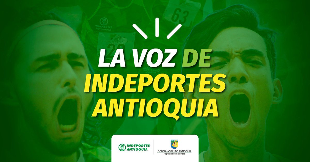 IndeportesAnt's tweet photo. 🎧 Te invitamos a escuchar nuestro podcast "La voz de Indeportes Antioquia", con información de la agenda deportiva del departamento, y de los atletas antioqueños en los Juegos Suramericanos 2026 que se realizan en Argentina.👇🏼

https://t.co/8XoawZLTrQ https://t.co/IoUKB9hI01