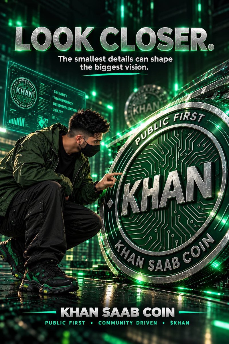 khansaabcoin's tweet photo. LOOK CLOSER. 🔍

The smallest details can shape the biggest vision. Build carefully, one step at a time.

Public First • Community Driven. Transparency First.

#KHANSAABCoin #KHAN #Crypto #Cryptocurrency #Web3 #Blockchain #CryptoCommunity #DeFi #BSC #Altcoins #DigitalAssets https://t.co/GOzT1CisZI