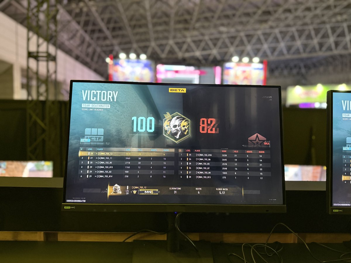 deathponta's tweet photo. そういえばMW4のチームデスマッチで僕活躍しました。
30キル6デス凄ない？
#TGS https://t.co/01AlFO5Sgi
