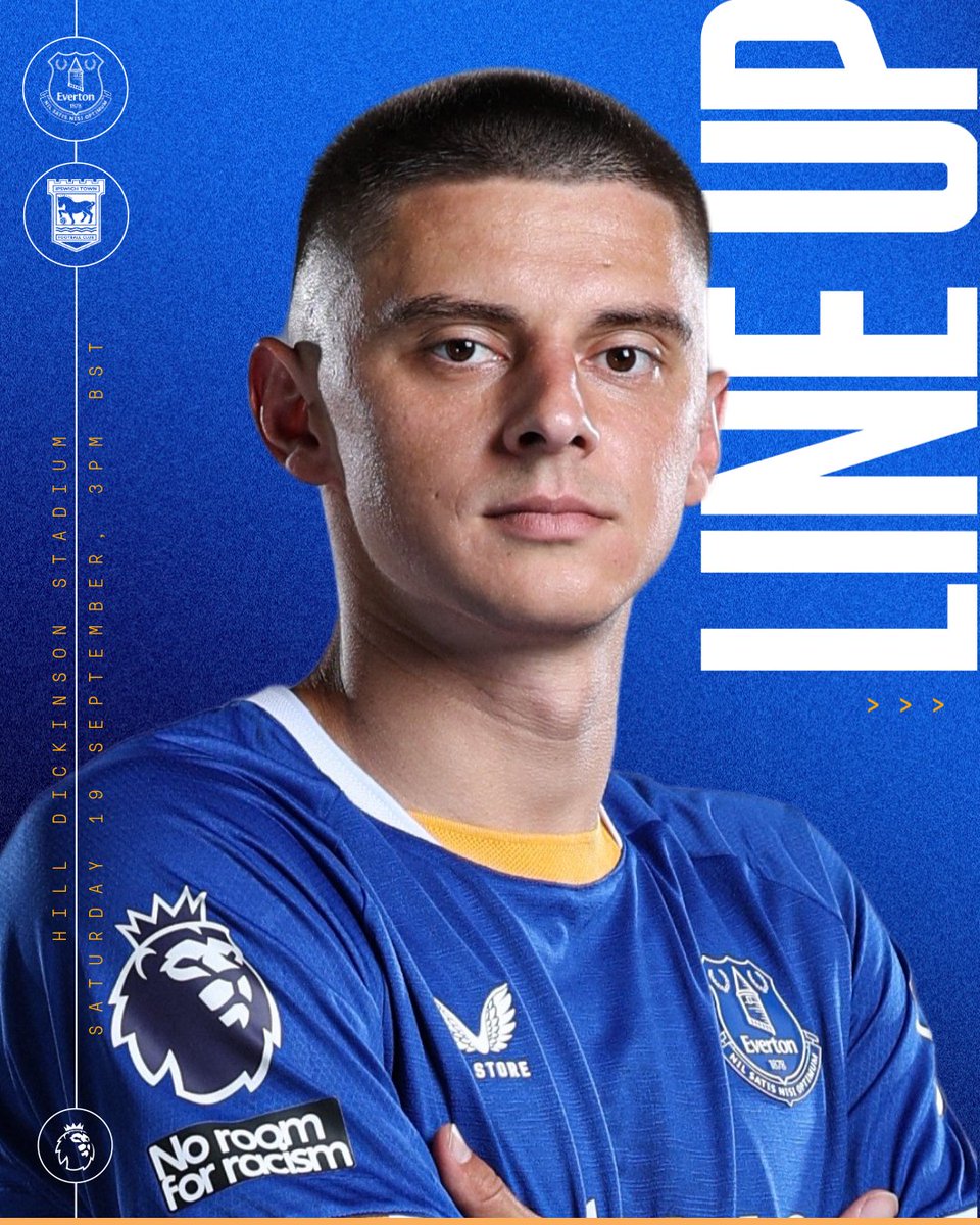 Everton's tweet photo. Today's Toffees to face @IpswichTown! 👊🔵

#EVEIPS https://t.co/mmUJA6fXjf