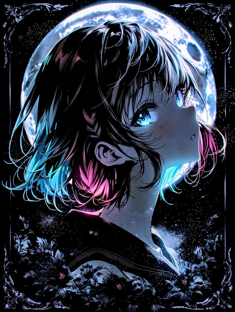 hitohito314200's tweet photo. 蒼月譚 − 月彩影

#AIイラスト #AIart #月 #AnimeArt https://t.co/6DvLHTdXaq