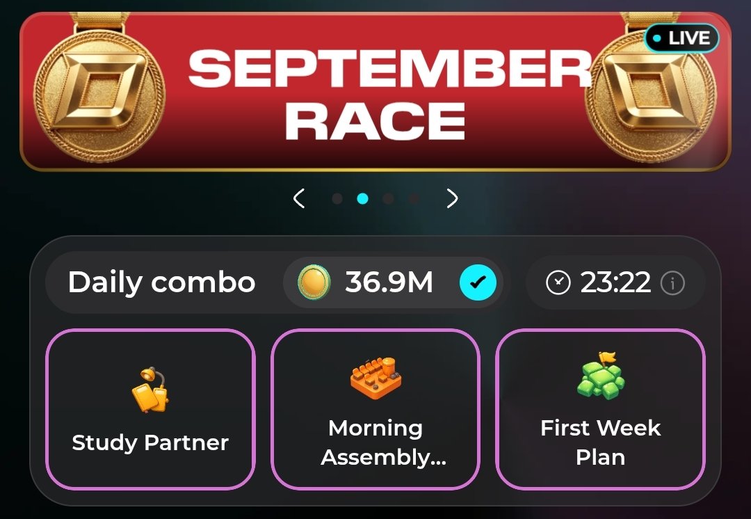 Telegram_GameFi's tweet photo. #Dropee #Season_3 LIVE now
$DROPEE #DailyCombo
▶️ For 19-20 Sept. 2026
Now...
#Dropee #Stake2Earn Launched
✔️FOLLOW
https://t.co/iPZnRkTUEM
STAKE To EARN $Dropee
So,
Stake n Earn here fast...👇👇
https://t.co/1AJajztQSE https://t.co/2mP3DXYHpU
