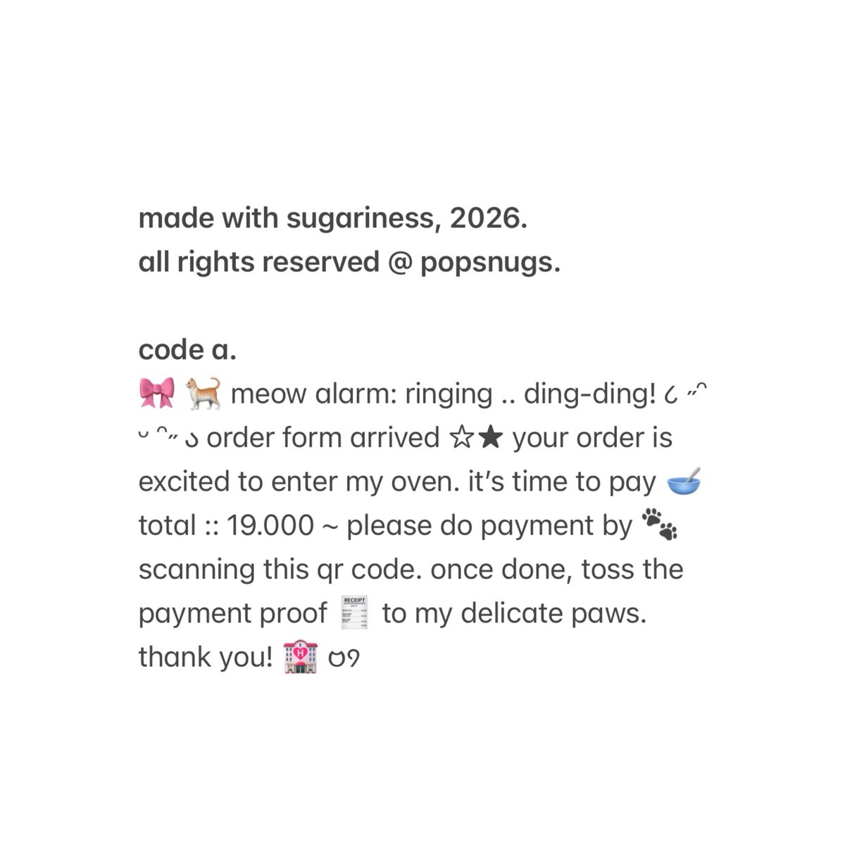 popsnugs's tweet photo. hi.. a repost is very-berry needed ☆ ready stock ☆ across the heartfelt menu card, these payment wording awaits a new amiable keeper for the modest sum of 5.000 a piece! ready to toddle home in eager smallish paws. available qris payment (%% side note.. #zonauang) ♥︎ⓘ https://t.co/6Wbpd7gmrA