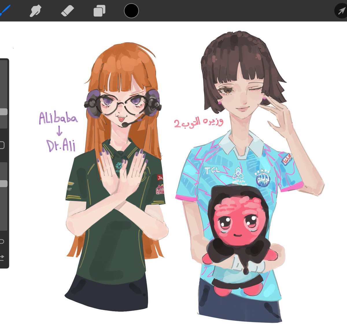 CallNajm's tweet photo. ماكوتو بجيرسي تويستد و فوتابا بجيرسي فالكونز 
cuz i can draw whatever i want 😎 https://t.co/pBbrOmVpqZ