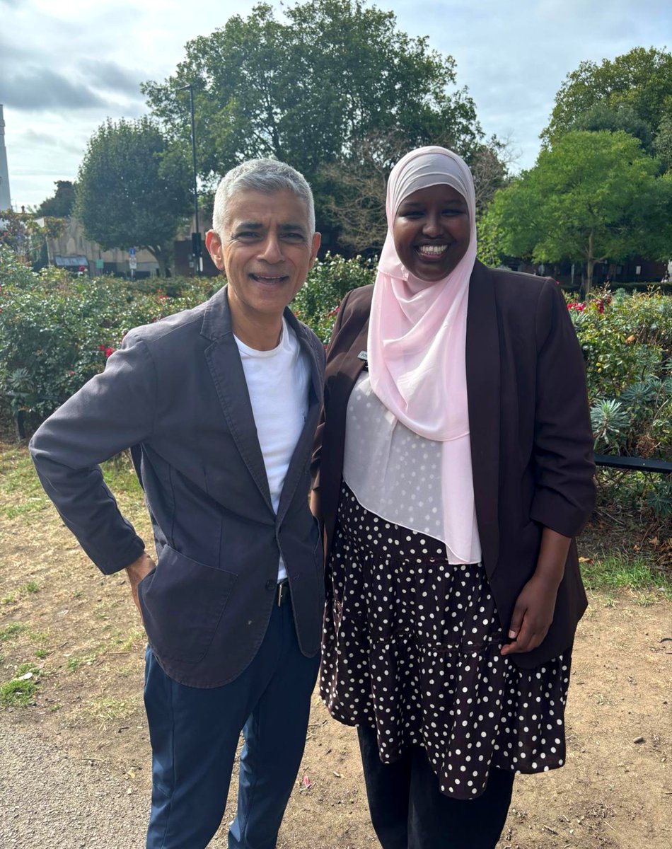 SadiqKhan's tweet photo. Amazing energy here in Holborn and St Pancras - supporting our candidate, Sagal Abdi-Wali. 

Sagal’s story is London's story: if you work hard, and get a helping hand - you can achieve anything.

On October 8 - #VoteLabour 🌹 https://t.co/G8IdQShj2l