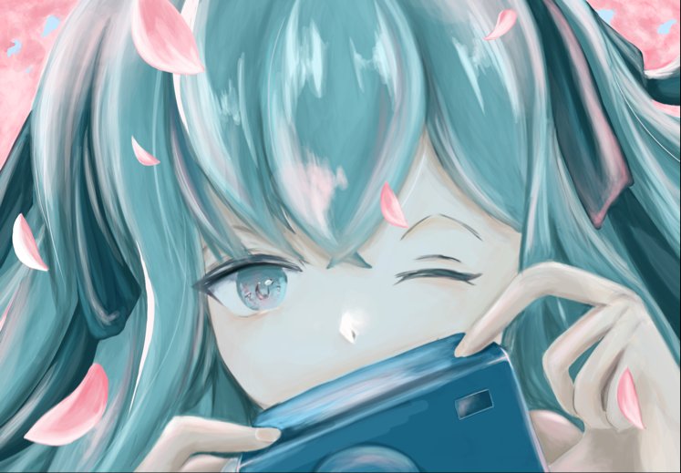 futya_gi's tweet photo. #初音ミク
#イラスト
過去の振り返ってたら初厚塗り？？のイラストあった https://t.co/j9aebzeP8p