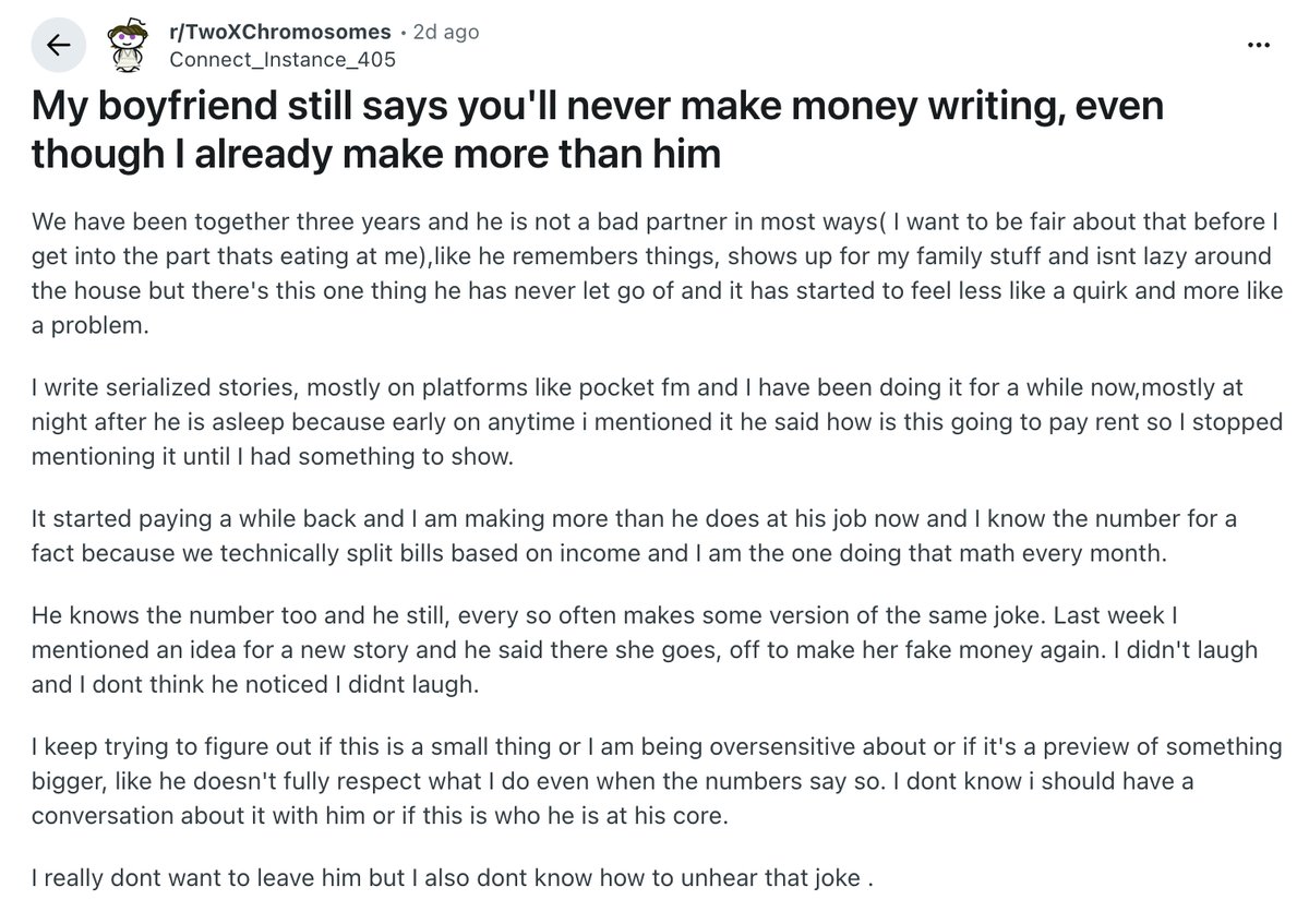 coolcoder56's tweet photo. Her boyfriend told her she’d never make money writing stories online.

She now earns more than him.

She writes serialized fiction on Pocket FM, they just launched Sherpa to help anyone go:

blank page → full series → published audio drama

The internet keeps creating careers before society learns to respect them.