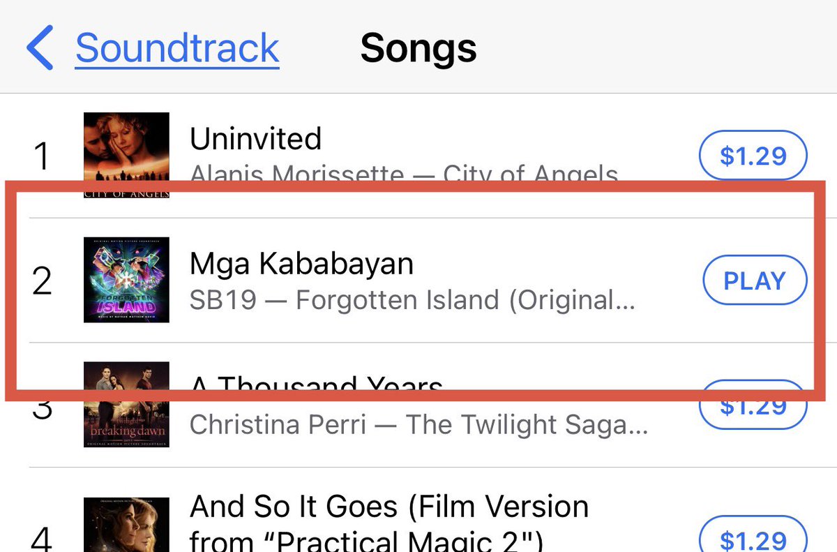 US_ATIN's tweet photo. 🚨 UPDATE: 8:45am EDT 

“MGA KABABAYAN” is still going strong on US iTunes! 🔥🇵🇭

🎶 Holding strong at #2 on the US iTunes Soundtrack Songs Chart

⬆️ Climbed to #127 on the US iTunes All Genres Songs Chart!

Amazing work, A’TIN and SB19 supporters in the US! 💙 Thank you for always supporting SB19.

Let’s keep the momentum going and keep pushing! 🙌🔥

@SB19Official #SB19 
#MgaKababayan #ForgottenIsland