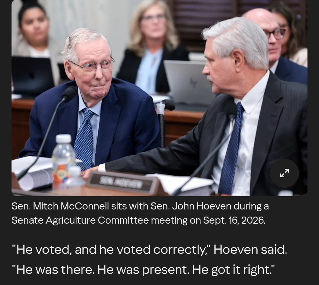 JohnPorter63's tweet photo. I'm glad Mitch McConnell is recovering somewhat from clearly serious health issues. But look at this. Look at the bar that's set. This is how you describe a child completing a task, not a senator. There's no way he should be allowed to return to his duties. #agelimits #termlimits https://t.co/VqdWswwF3p