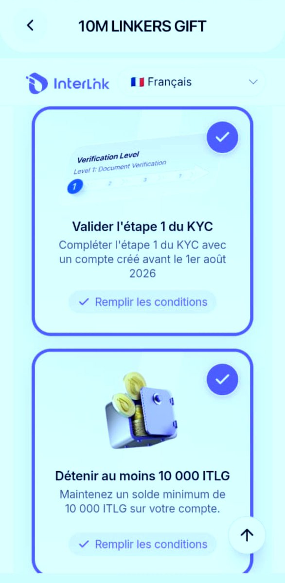 Vivi3fua's tweet photo. InterLink Labs Gift 🎁 
KYC level 1 Aprovide 
#InterLink #ITL #ILG https://t.co/9Xm3P2w8Bl