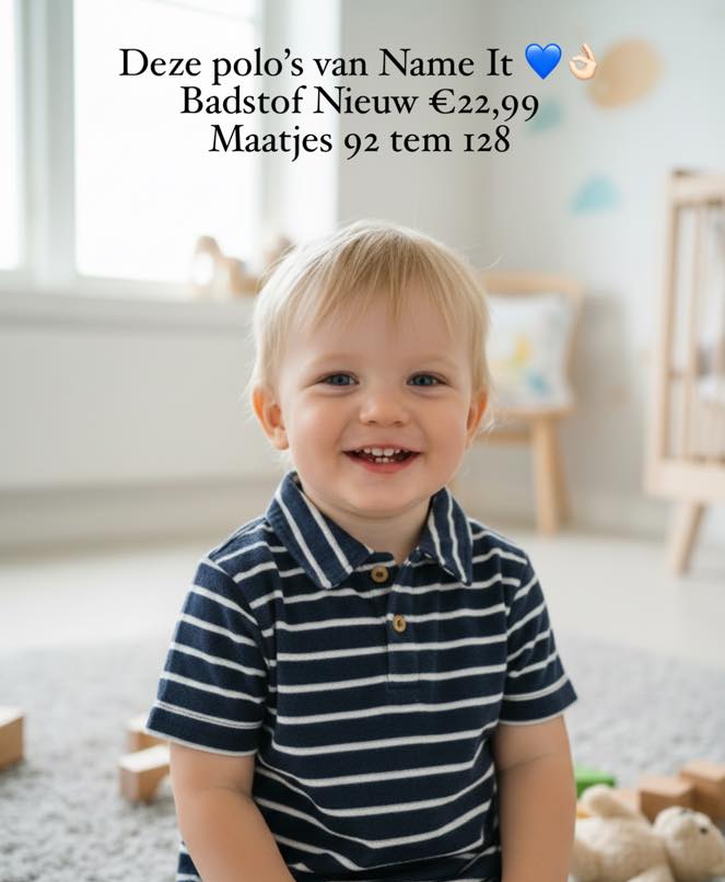 DustinSchrujy's tweet photo. 🤩 Name It���s new collection ❤️
Terry-cloth polo shirts: €22. 99
Sizes 92–128
Available in our stores now! Limited stock 🙃 https://t.co/kcmyc5HUyD
