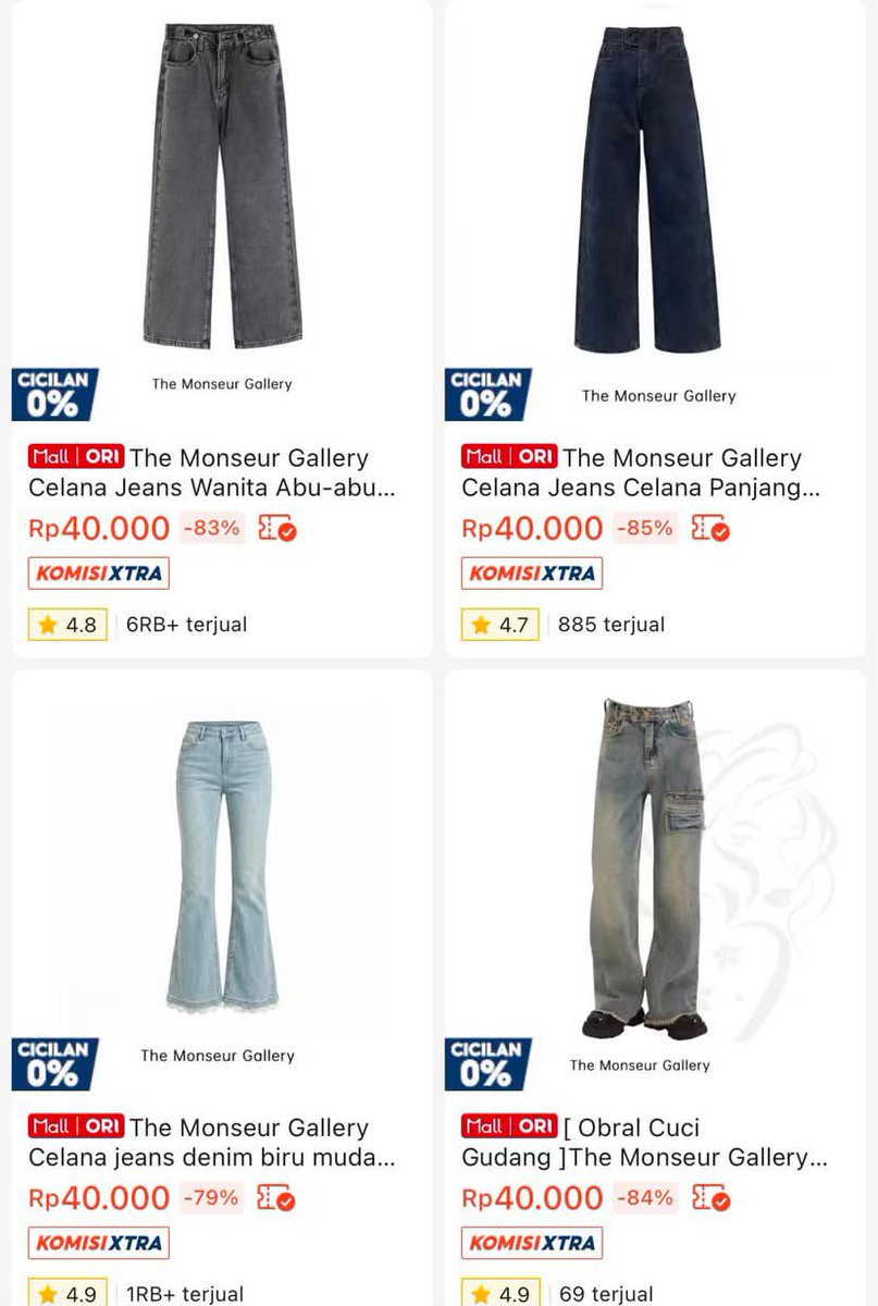 syash___'s tweet photo. BYE UNICLO, H&amp;M, ZARA 👋🏻😭 

In this economy, aku nemuin toko jual celana brand lokal start harga 40RIBUAN aja. Ini si beneran hidden gem ✨🤍 https://t.co/m9AihMb9nM