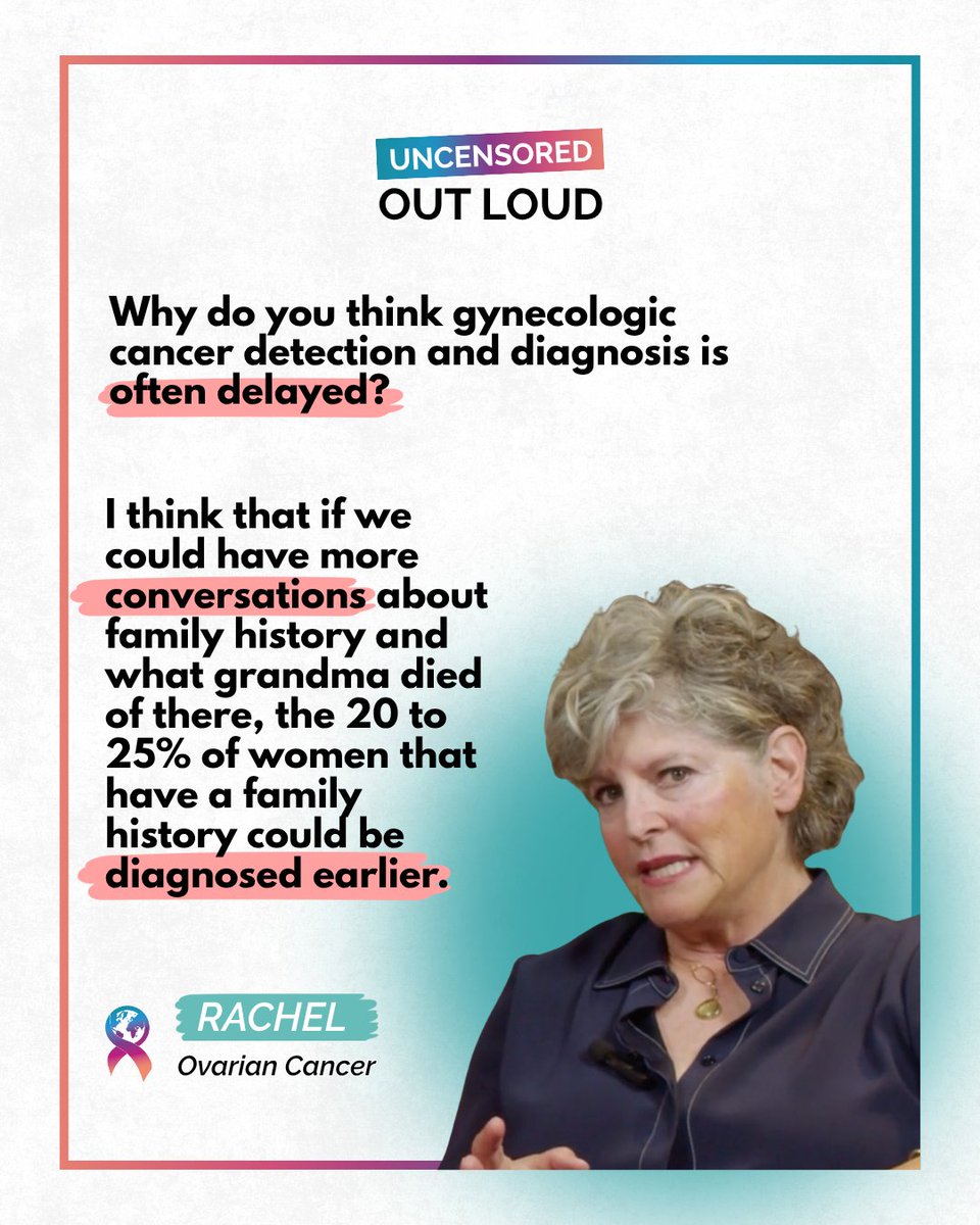 IGCSociety's tweet photo. Let's talk about gynecologic cancer.

World GO Day is September 20. 🌎
This year’s campaign calls on us to challenge stigma and have more open conversations about gynecologic cancer.

That’s also the idea behind Uncensored, Out Loud—our new series where six people who have experienced gynecologic cancer answer the personal questions we don’t often ask.

In Episode 1: Stigma, they talk openly about the stigma, shame and misconceptions they’ve encountered—and why having these conversations matters.

🎥 Watch the full episode at https://t.co/Q3MohStsW0

Then keep the conversation going. Share. Talk. Ask questions. Support, not stigma.

#WorldGODay #SupportNotStigma #NoStigmaInGO #UncensoredOutLoud #GCAM