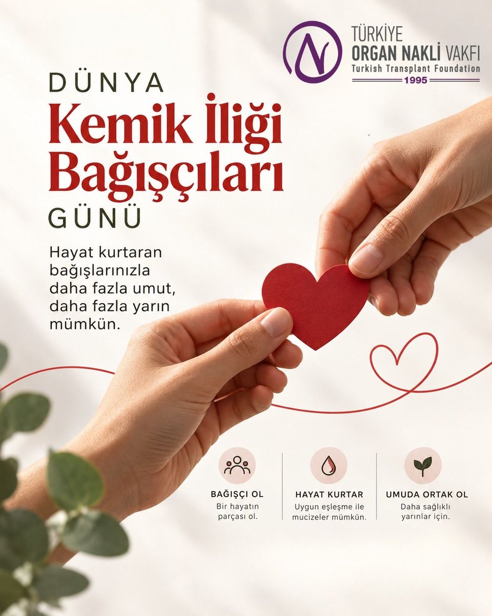 healthdiplomacy's tweet photo. Bir bağış, bir eşleşme, bir hayat…
Kemik iliği bağışçıları, kan hastalıklarıyla mücadele eden hastalar için umut olmanın en güçlü yollarından biridir.

Küçük bir adım, büyük bir hayat demek. ❤️ https://t.co/XfjHShNN79