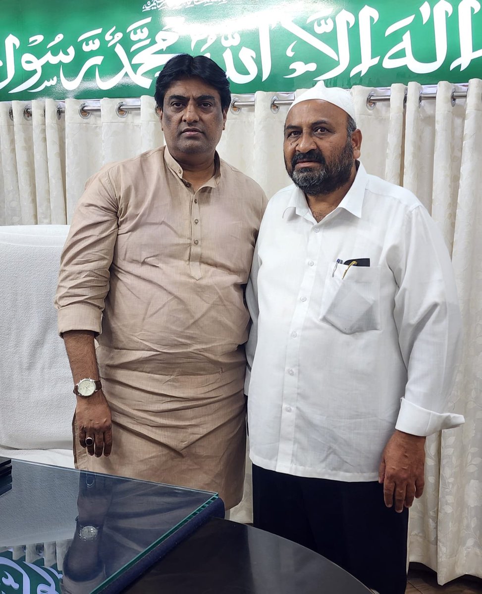 JamalSharef_Adv's tweet photo. Jamal Shareef Advocate, Secretary Jangaon District Congress Committee met Telangana Waqf Board Chairman Janab Syed Azmathullah Hussaini at the Waqf Board Office, Hyderabad and requested that since the term of the Jangaon Jamia Masjid Waqf Committee has been completed, https://t.co/MBwBvaBiqd