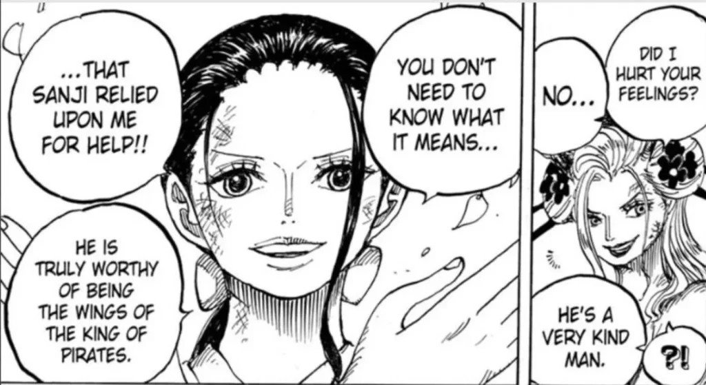 Animencyclo's tweet photo. @LordFrieza999 @Goathawk0 "Without using the wings agenda"

It's literally verbatim from the author.

Pretending Sanji won't surpass Rayleigh and Gaban, and that Zoro will randomly after 1200 chapters set himself apart is cope 🤷‍♂️ https://t.co/BAubcDNnmz
