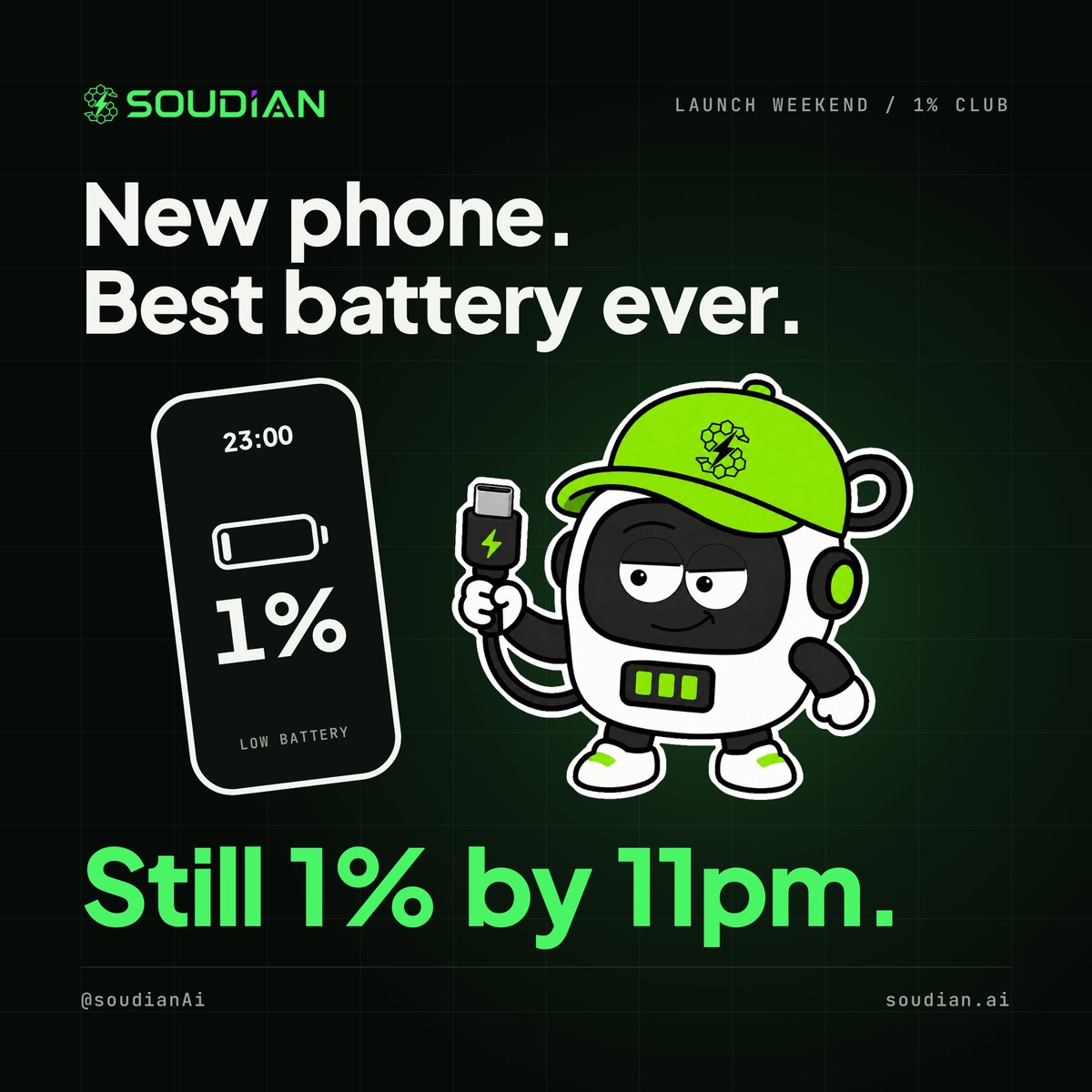 soudianAi's tweet photo. New phone. Same panic at 11pm.
What's the worst moment your battery ever died on you?
Upgrade the phone all you want. 1% still finds you.

#iphone18promax #SouDian #iphonelaunch https://t.co/Znl01HAaD2