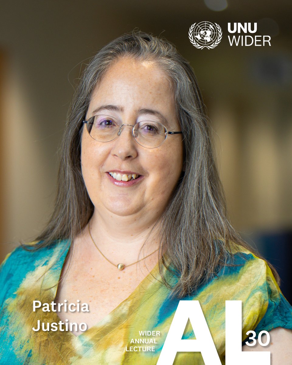 Picture of Patricia Justino for WIDER Annual Lecture 30.