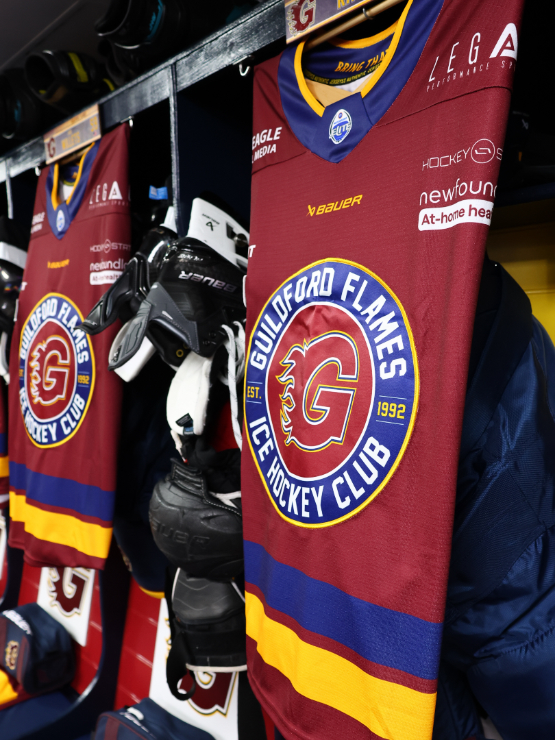 flamesicehockey's tweet photo. Hung up. Locked in. All set for Saturday night at the Spectrum. ๐ฅ
#Guildford | #FlamesIHC | #IceHockey | #BringThatFire https://t.co/loA16FS3Px