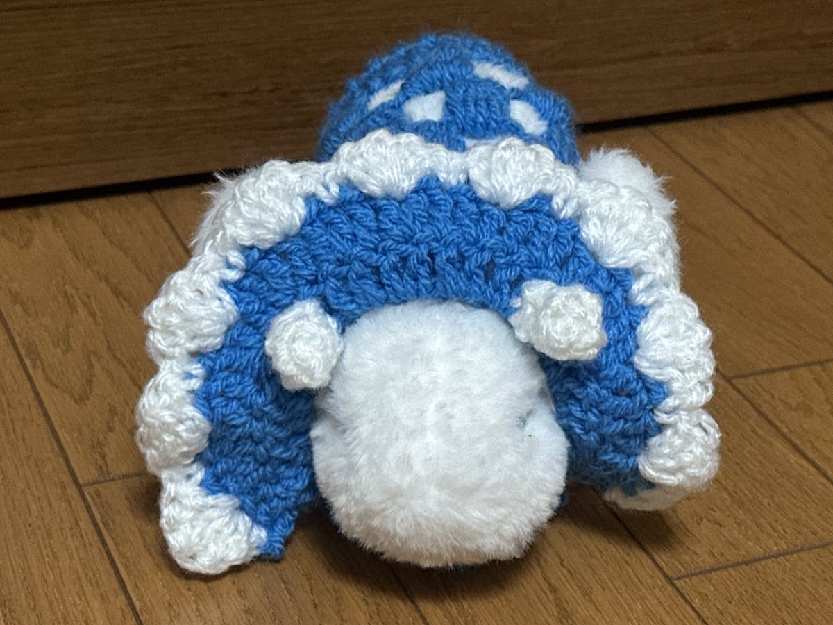 kibosidou's tweet photo. #ハンドメイド
 トリケラトプスになれるぬい服！ https://t.co/OLZ4lH76b9