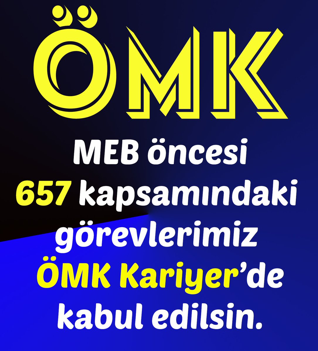yilmazsen35's tweet photo. Yıllardır yürüttüğümüz kamu hizmetinin, Öğretmenlik Mesleği Kariyer Basamakları değerlendirmesinde dikkate alınmaması hak kaybına yol açmaktadır.

Kariyer Yönetmeliği’ndeki bu eksikliğin giderilmesini; hakkımızın teslim edilmesi ve uzmanlık başvuru şartlarının revize edilmesini saygıyla arz ederiz.
@Yusuf__Tekin
@tcbestepe
@Akparti
@MHP_Bilgi
@TBMMGenelKurulu
@RTErdogan

#MEB #ÖMK