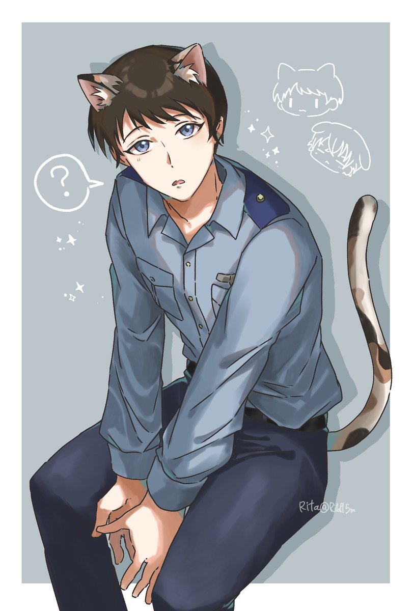 Ritafl5m's tweet photo. 警戒が解けてる🐈hrmt
※捏造 https://t.co/ip9tdaprpe