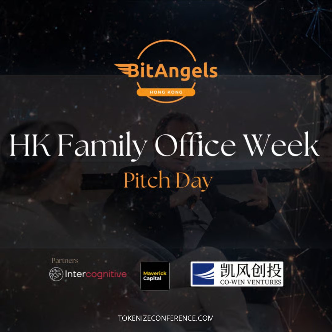 BitAngels's tweet photo. BitAngels HK Family Office Week Pitch Day is happening!

Join us for panels with family offices, curated startup pitches across physical AI and blockchain, and solid networking.

📅 Friday, October 16, 2026 | 2:00 PM – 7:00 PM HKT
📍 Hong Kong

🎟️ Register now! 
https://t.co/vXMt6OfQC2