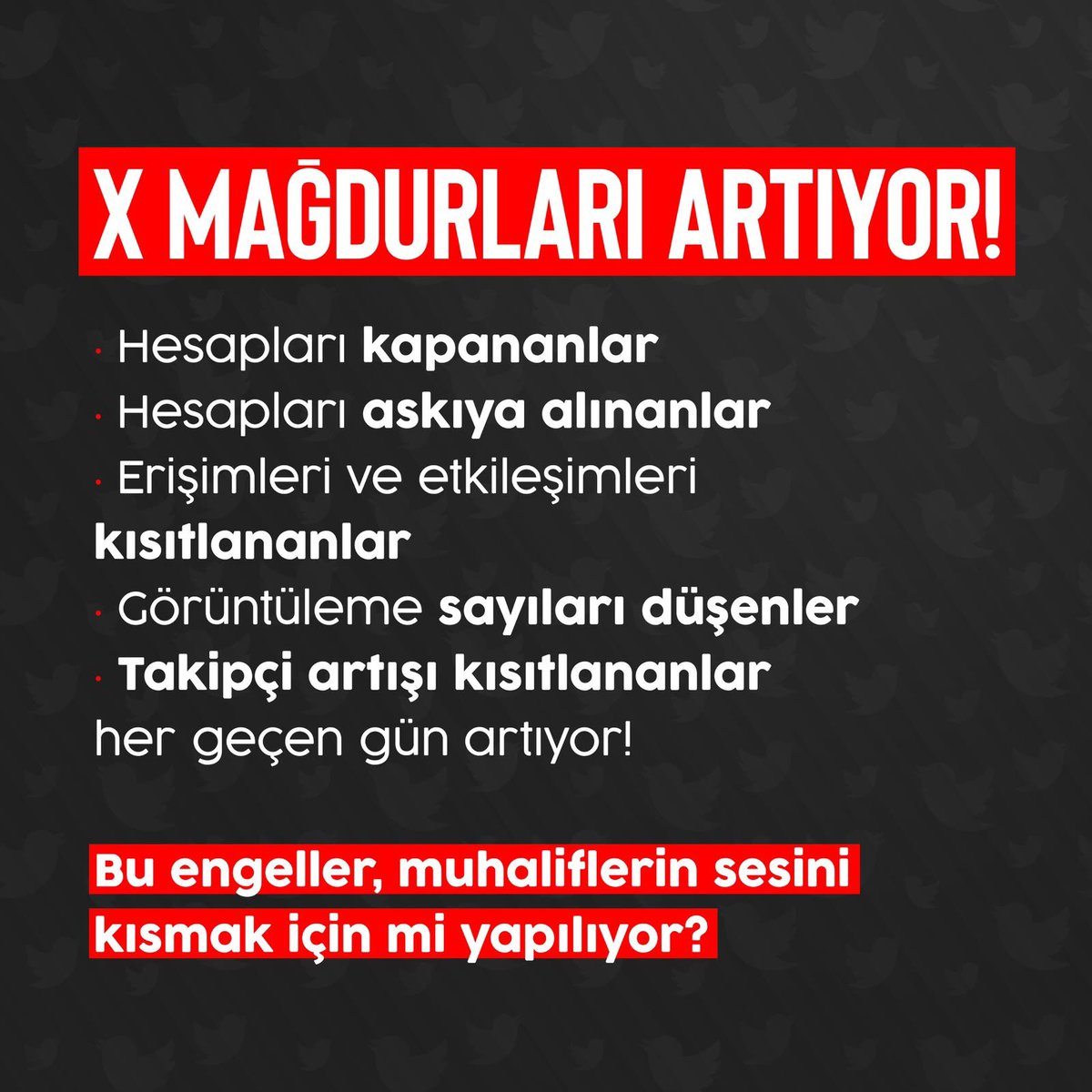 ayse_skafv's tweet photo. Xi SerbestBırakın
SansürYasası SusYasası
#TurkeyBlocksSocialMedia
@X @elonmusk @XTurkiye https://t.co/HeAhDihtSJ